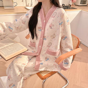 <span class=keywords><strong>Pijama</strong></span> de Maternidad Posparto de Algodón Transpirable de Alta Calidad para Otoño <span class=keywords><strong>Invierno</strong></span>, Ropa de Casa Cómoda, Holgada y Gruesa para <span class=keywords><strong>Lactancia</strong></span> al por Mayor - Product Image 1