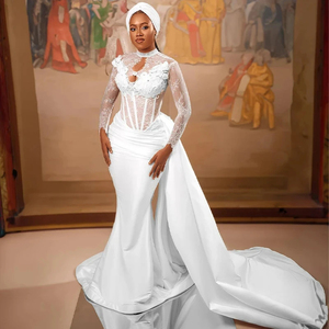 asos white bridesmaid dresses Jovani 44712 Mermaid Long Formal Draped Back Prom Dress main image 0