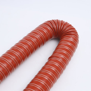 Conducto flexible aislado de PVC telescópico rojo resistente a altas temperaturas con diseño gráfico - Product Image 1