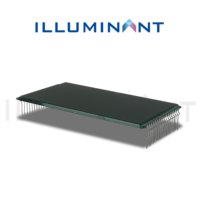 Écran LCD Monochrome Transflectif Illuminant Personnalisé HTN Positif 104x52.6x2.9 Connecteur à Broches 1/4 Duty Angle de Vision 6/12 Heures