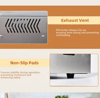 Utilisation domestique et commerciale 10 couches de machine électrique de déshydrateur de légumes de nourriture coquille d'acier inoxydable pour sécher la nourriture