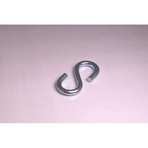 Zinc-Plated S-Shaped <b>Hook</b> 3 MM 5 KG for Various <b>Hooks</b> & <b>Rails</b> Applications - Product Image 1
