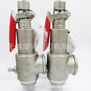 Soupape de sécurité A28W-16P en acier inoxydable, filetée, réglable en pression, pour chaudière à vapeur - Product Image 3