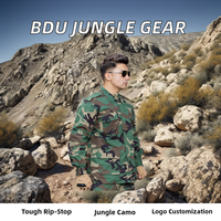 Uniforme tactique Rip-Stop du Burkina Faso, formel/décontracté, camouflage jungle, vêtements de chasse, polyester respirant, extérieur
