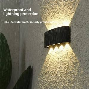 Projecteur mural LED en aluminium, étanche, 220V, pour extérieur, usage domestique, cour, villa, couloir, double tête, pour murs extérieurs - Product Image 1