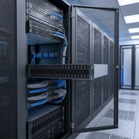 Matriz de Almacenamiento All-Flash Lenovo ThinkSystem DE4800F, Controlador Activo Dual, Montaje en Rack 2U, Almacenamiento en Red Empresarial