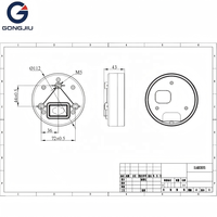 Spidometer Motor Baru Layar TFT 3.6 inci SCJ3622-A CAN BUS One-Lin untuk Motor Listrik Bulat Dapat Disesuaikan
