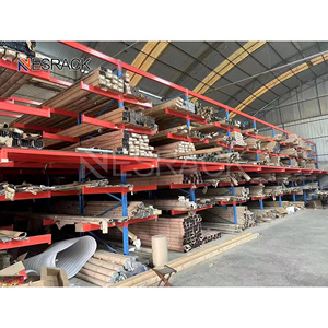 Estante voladizo de almacenamiento de metal industrial resistente Nelso Estante de acero de 5 capas para barra de tubo de metal - Product Image 5