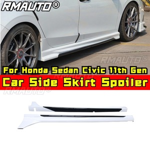 <b>Car</b> Side Skirt Lip Spoiler Extension Splitter <b>Diffuser</b> Guard Apron For Honda Sedan Civic 11th Gen Body Kit <b>Car</b> Accessories - Product Image 1