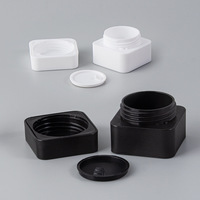 Boîte à crème carrée 5g, double couche, en PP givré, boîte en plastique, flacon cosmétique pour emballage