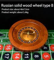 Roulette russe en bois massif de haute qualité de la marque JIAYI, roue en bois de qualité casino, grande taille, roulette européenne à un seul 0