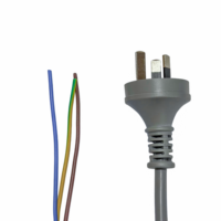 Cable de Alimentación Australiano de 3 Pines con Conexión a Tierra, Certificado AS NZS 3112 SAA, 10A 250V H05VV-F, Cable de Repuesto para Monitor de Computadora, TV e Impresora