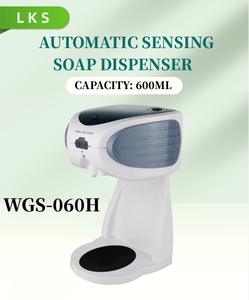 Distributeur de <span class=keywords><strong>savon</strong></span> liquide mural automatique sans contact 600ml en ABS à <span class=keywords><strong>action</strong></span> manuelle de style moderne pour hôtels cuisines toilettes publiques - Product Image 5