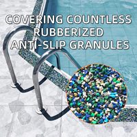 Ruban antidérapant imperméable multi-usages en caoutchouc à une face de 2 po x 15 pi pour la sécurité des pieds nus près des piscines, des marches et des rampes