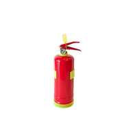Extincteur à poudre sèche ABC de 1 kg, corps rouge, valve coulissante en cuivre, manomètre à membrane pour la protection incendie d'urgence