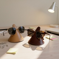 Boshiho – Porte-lunettes créatif pliable multifonctionnel en cuir vintage, détachable, mini, portable, monobloc, personnalisable