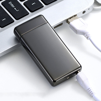 Vente en gros rechargeable tactile coupe-vent double arc briquet coupe-vent grande capacité