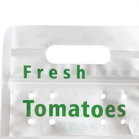 Herbruikbare PET/CPP plastic zakjes met ritssluiting, kleine tomaten, gravure bedrukking, vochtbestendig, opstaand model, aangepaste logo's mogelijk