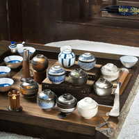 Bols en céramique et porcelaine de style japonais Japandi, sous glaçure, pour hôtels, restaurants, maisons et fêtes