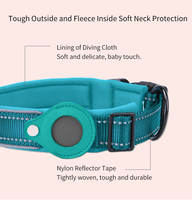Collier Réfléchissant Réglable pour Chien et Chat avec Support AirTag, Rembourré et Doux, Étui AirTag Intégré, Accessoires pour Animaux de Compagnie – Vente en Gros