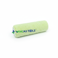 Vente en gros Polyester Tissu personnalisé Maison Manche en plastique Rouleau à peinture Outils Rouleau à peinture 9''