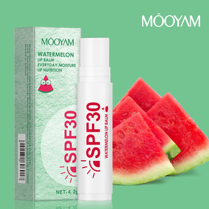 Marque privée <span class=keywords><strong>Baume</strong></span> à lèvres à la pêche et à la banane et à la pastèque Utilisation jour et <span class=keywords><strong>nuit</strong></span> 30SPF Hydratant Lissant 3 types de <span class=keywords><strong>baume</strong></span> à lèvres - Product Image 3
