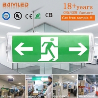 La lampe de secours LED à LED rechargeable IP65 la plus populaire avec batterie de secours de 1500 mAh et éclairage d'urgence de 3 heures