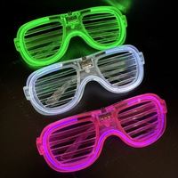 Lunettes de soleil LED lumineuses clignotantes – Accessoire de costume moderne pour festivals, soirées, boîtes de nuit et concerts – Cadeaux de vacances