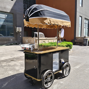 Carrito de Café Móvil para Exteriores, Carrito de Helados, Carrito Portátil para Servir Bebidas en Eventos y Catering - Product Image 4