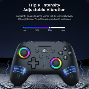 HS-SW2504 <b>Wireless</b> BT Game <b>Controller</b> for NS2 <b>PC</b> Android iOS Turbo Vibration RGB Joystick Gamepad with 3.5mm Audio Jack - Product Image 6