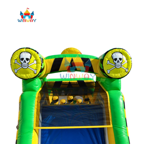 Toxic Hazard Inflatable <b>Obstacle</b> <b>Course</b> with Slide - Commercial Grade Inflatable Challenge for Kids & Teens Party Rentals - Product Image 6