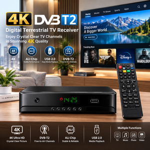 Récepteur décodeur numérique DVB-T2 pour l'Europe, USB 2.0 <span class=keywords><strong>HEVC</strong></span> H.265, décodeur TV numérique DVB-T2 - Product Image 1
