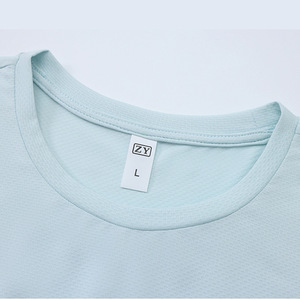 Men's Stretch Quick Dry T-Shirt 87 Polyester 13 Spandex Solid Color Round Neck Short Sleeve Lightweight Daily Wear - Product Image 2