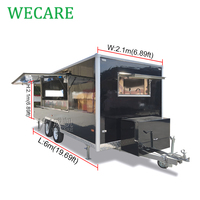 Wecare VIN China bar Mobile Kitchen Restaurant Ice Cream Food Truck Pizza Coffee Trailers Cuisine entièrement équipée à vendre en Europe