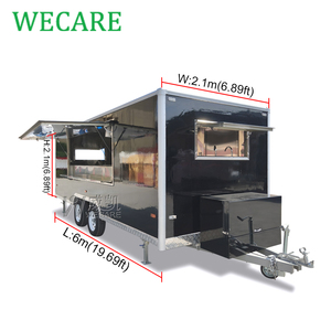 Wecare VIN China bar Mobile Kitchen <span class=keywords><strong>Restaurant</strong></span> Ice Cream Food Truck Pizza Coffee Trailers Cuisine entièrement équipée à vendre en Europe - Product Image 2