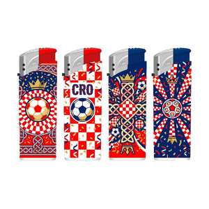 Accendini da Calcio con Design a Griglia Balcanica 2026, a Tema Mondiale del Calcio, Personalizzabili, per Fumatori di Sigarette, con Design di Fabbrica - Product Image 1