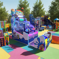 Machine de jeu pour enfants à monnayeur, jeu d'arcade de tir à l'eau fou avec jets puissants pour parc d'attractions, impression numérique de logo/motif