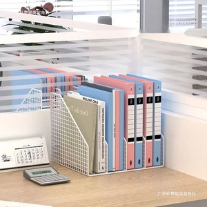 Office Desk <b>File</b> Rack Metal Vertical Organizer For Books A4 Paper Student Supplies Multipurpose <b>Storage</b> Solution - Product Image 3