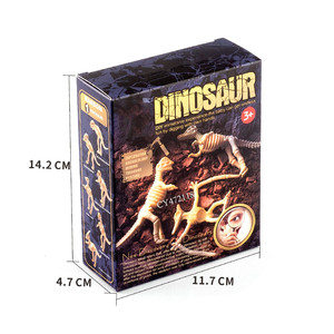 Juguetes educativos DIY, montaje de juguetes, juego de dinosaurio 3D, Esqueleto, caja ciega arqueológica, Kit de excavación de fósiles de dinosaurios para niños - Product Image 5