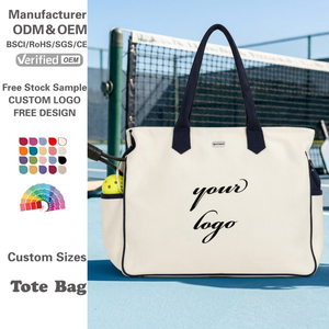 Bolsa <span class=keywords><strong>de</strong></span> Lona Personalizada <span class=keywords><strong>para</strong></span> Pickleball, Material <span class=keywords><strong>de</strong></span> Lona <span class=keywords><strong>de</strong></span> Algodón Deportivo, Bolsas <span class=keywords><strong>para</strong></span> Raquetas <span class=keywords><strong>de</strong></span> Gimnasio con Compartimento <span class=keywords><strong>para</strong></span> Zapatos, Bolsillo Seco/Húmedo, Ideal como Regalo - Product Image 1