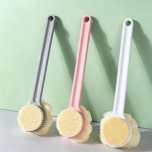 Bath <b>Brush</b> Soft Bristle Long Handle Flower Shape Body Scrubber Exfoliating Shower <b>Brush</b> For Back Cleaning - Product Image 1