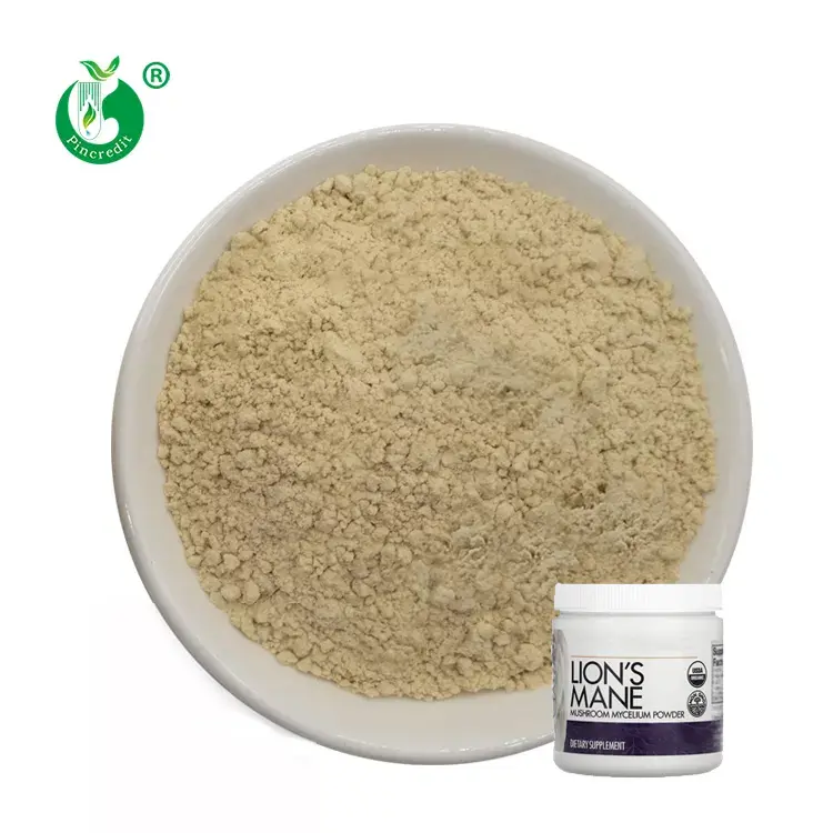 Private Label Food Grade 100 Mesh Organic Lions Mane Mushroom Extract Powder