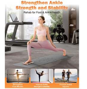 Renforçateur de <span class=keywords><strong>cheville</strong></span> en <span class=keywords><strong>bois</strong></span> personnalisé, planche d'équilibre à une seule jambe, renforçateur de pied artisanal pour fasciite plantaire, tendinite d'Achille, OEM - Product Image 3