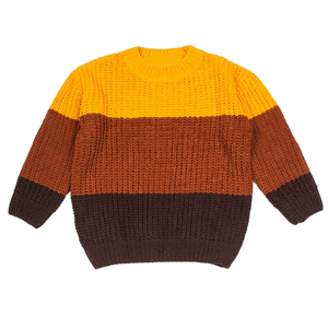 Pulls pour garçons HAPA, nouvelle conception d'hiver personnalisable, tricotés à la machine, anti-boulochage, manches longues, col rond, décontractés - Product Image 2