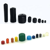 Embouts de protection en PVC souples et ronds noirs personnalisés, haute durabilité et fonctionnement fluide pour tuyaux en cuivre métallique