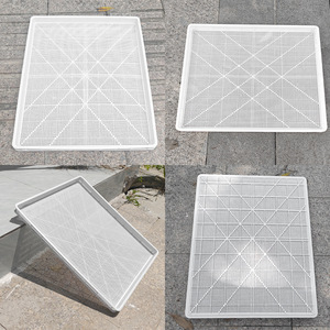 ถาดอบแห้งพลาสติกสีขาวทรงสี่เหลี่ยม 67x54x4 ซม. สำหรับอบแห้งอาหาร แช่แข็ง ถาดกรอบ - Product Image 2