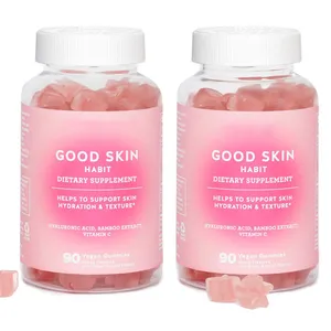 Biohacking Bổ Sung Chăm Sóc Da Ăn Được Hyaluronic Acid Skin Hydration Vitamin Gummies Bear