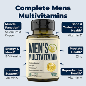 Groothandel Op Maat Pure Heren Vitaminen Food Grade Multivitamine Capsule Fles Verpakking Wilde Teelt Kruidenextract Volwassenen - Product Image 6