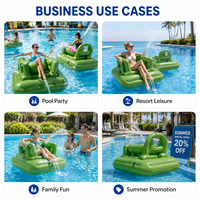 Chaise de jeu aquatique gonflable avec pulvérisateur intégré, chaise flottante pour adultes pour piscine et plage