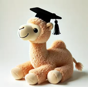 Peluche Unisex Personalizzato a Forma <span class=keywords><strong>di</strong></span> Aquila, Morbido Regalo <span class=keywords><strong>di</strong></span> Laurea con Testo Personalizzato, Nome e Logo della Scuola sul Cappello - Product Image 6